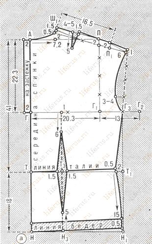 Блузка с коротким цельнокроеным рукавом